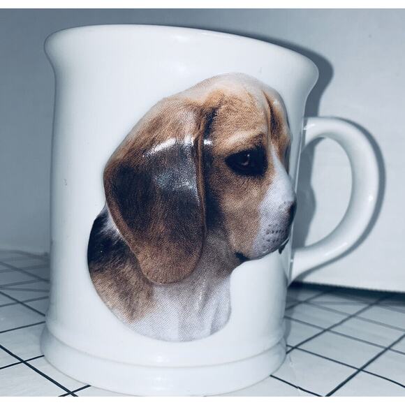 XPRES Best Friend Originals 3D Beagle Dog Coffee Mug Cup 12 oz 2002 Augello EUC - Picture 5 of 12